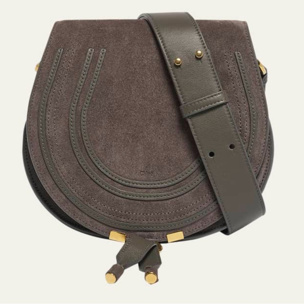 CHLOE
Marcie Crossbody Bag in Calfskin Suede Crossbody Bag, Larger Size, NEW